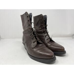 Blondo Women's Fabric lined Ankle boots Brown Lace up sz 6B